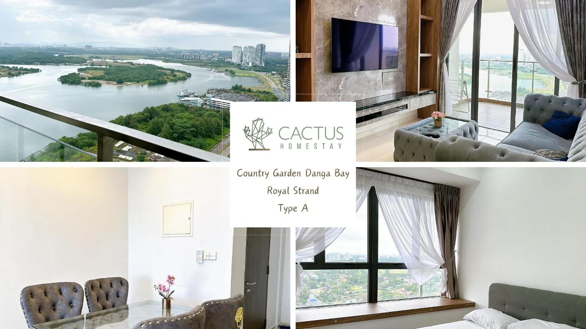 Country Garden Danga Bay By Cactus Homestay Thm 조호르 바루 아파트